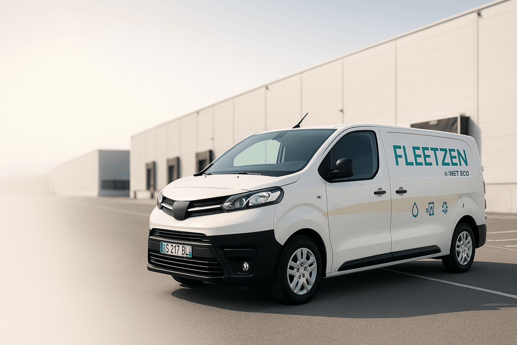Lavage camion poids lourd mobile sur site - Van FleetZen équipé pour entretien de flottes de transport en Île-de-France avec service carburant et mécanique légère